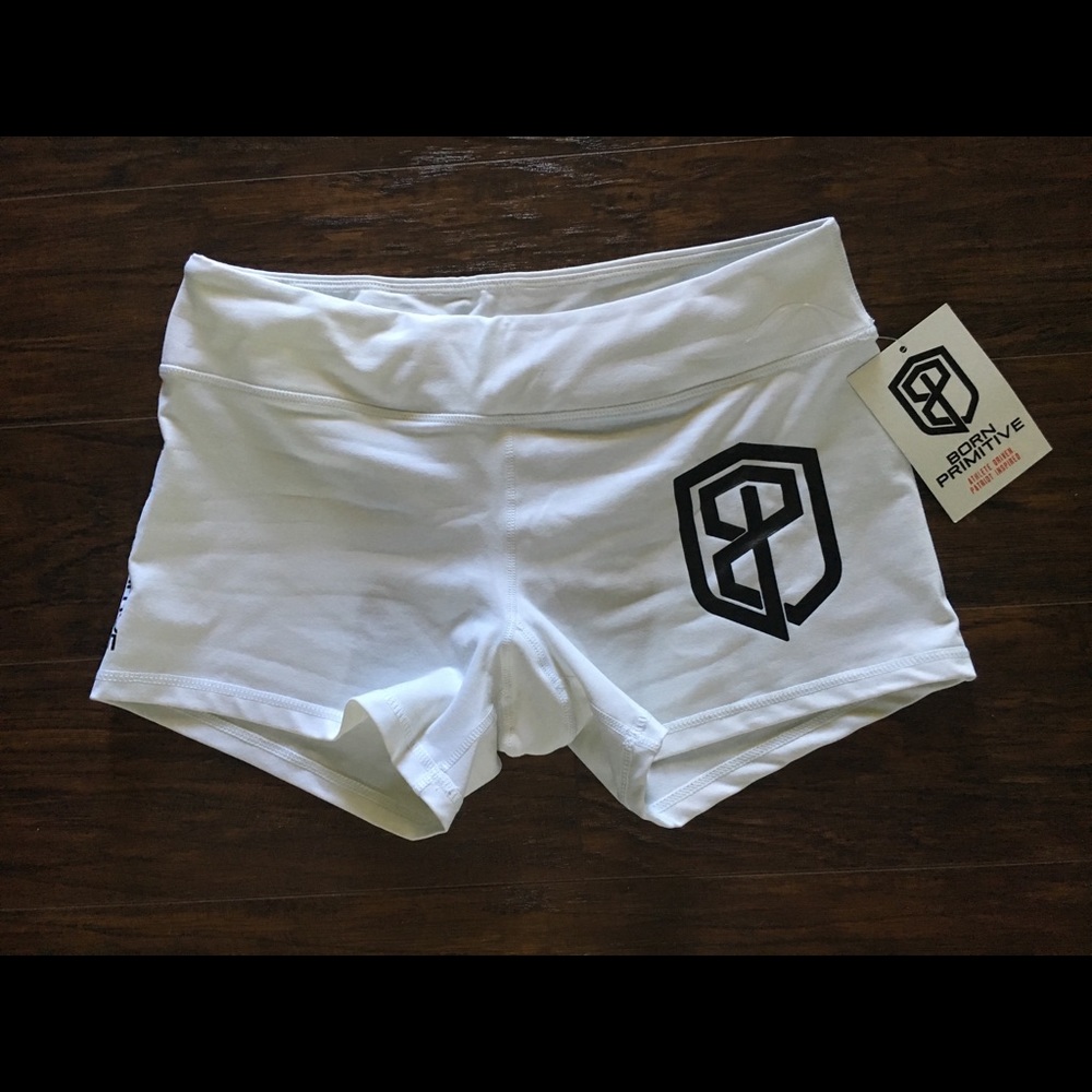 White BP Booty Shorts